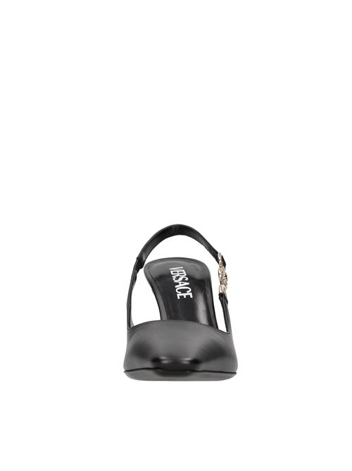 Décolleté slingback in pelle VERSACE | 11012428 DVT2P 1B00VNERO